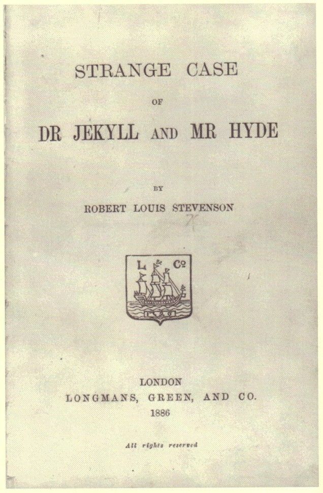 Strange Case of Dr Jekyll and Mr Hyde — first-edition cover