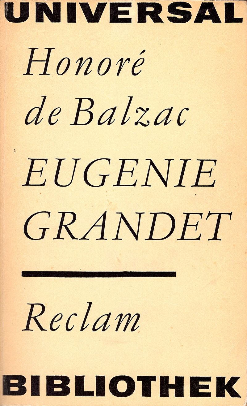 Eugénie Grandet — first-edition cover