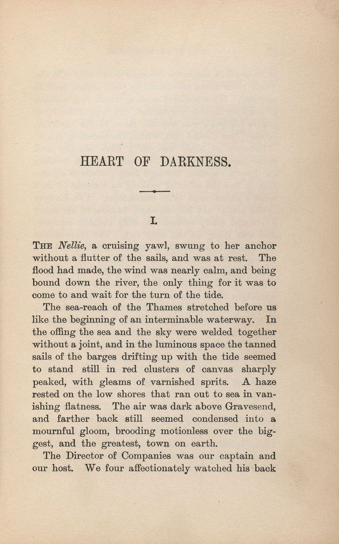 Heart of Darkness — first-edition cover