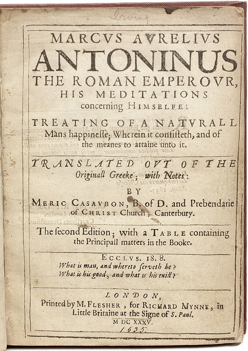 Meditations — first-edition cover