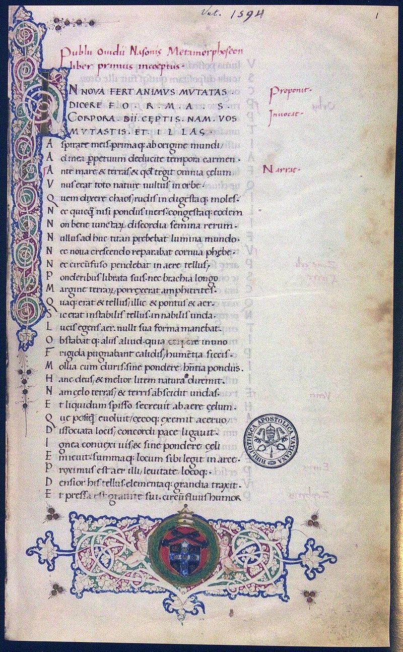 Metamorphoses — first-edition cover
