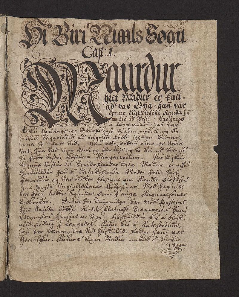 Njáls Saga — first-edition cover