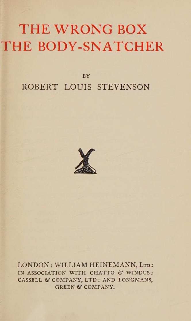 The Body-Snatcher — first-edition cover