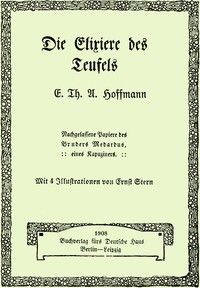 The Devil's Elixirs — first-edition cover