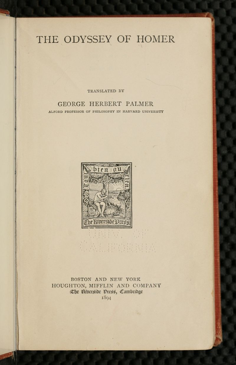 The Odyssey — first-edition cover