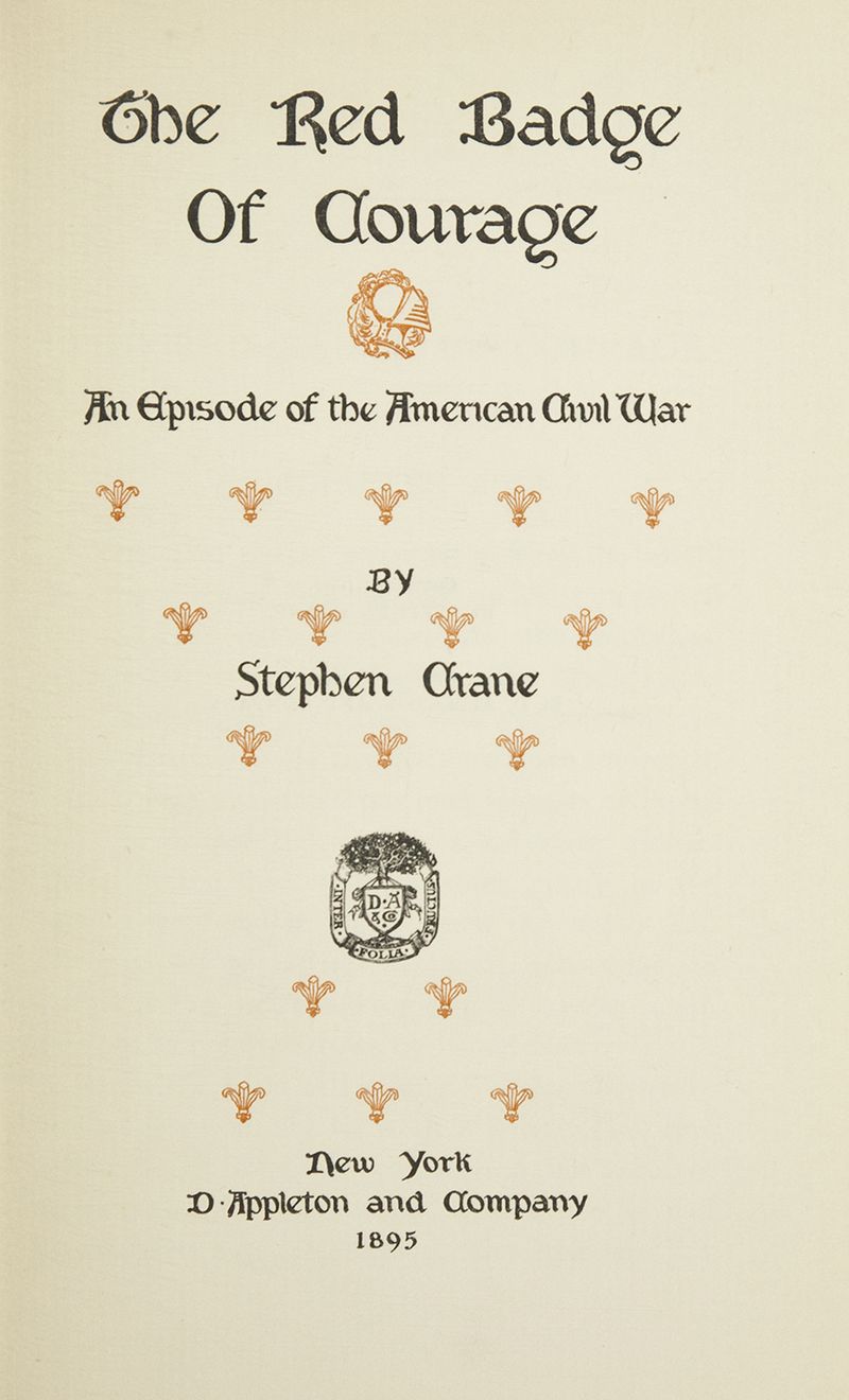 The Red Badge of Courage — first-edition cover