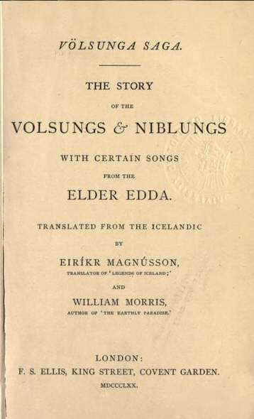 The Volsunga Saga — first-edition cover
