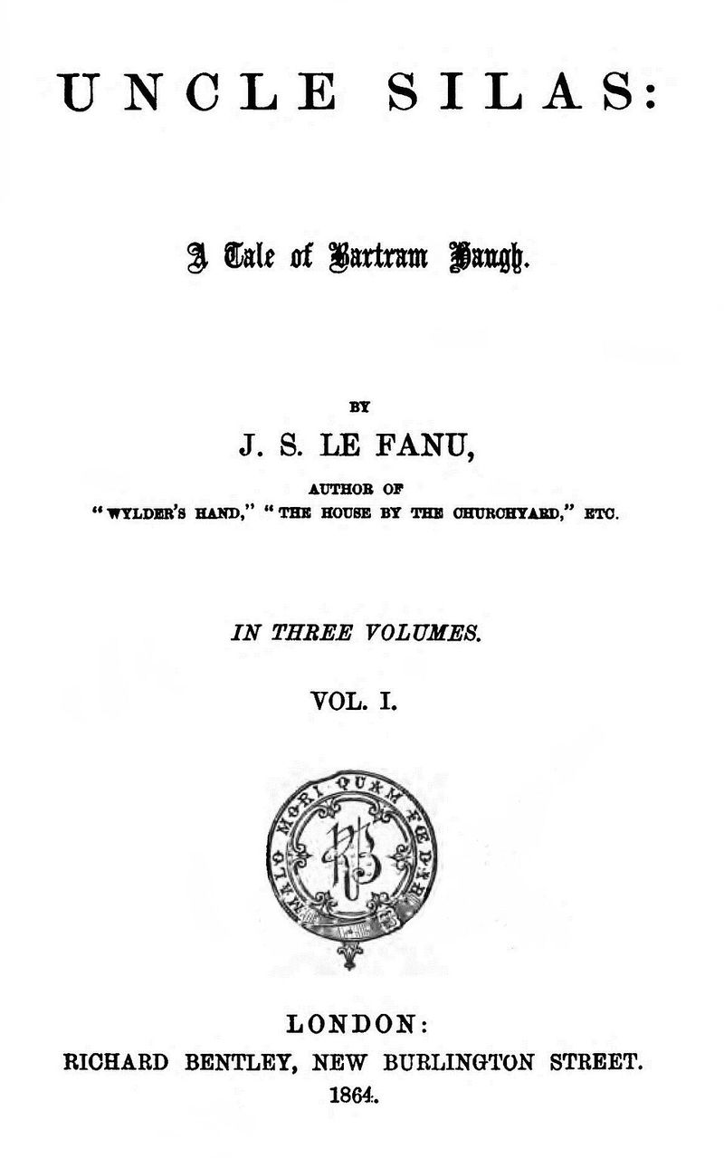 Uncle Silas — first-edition cover
