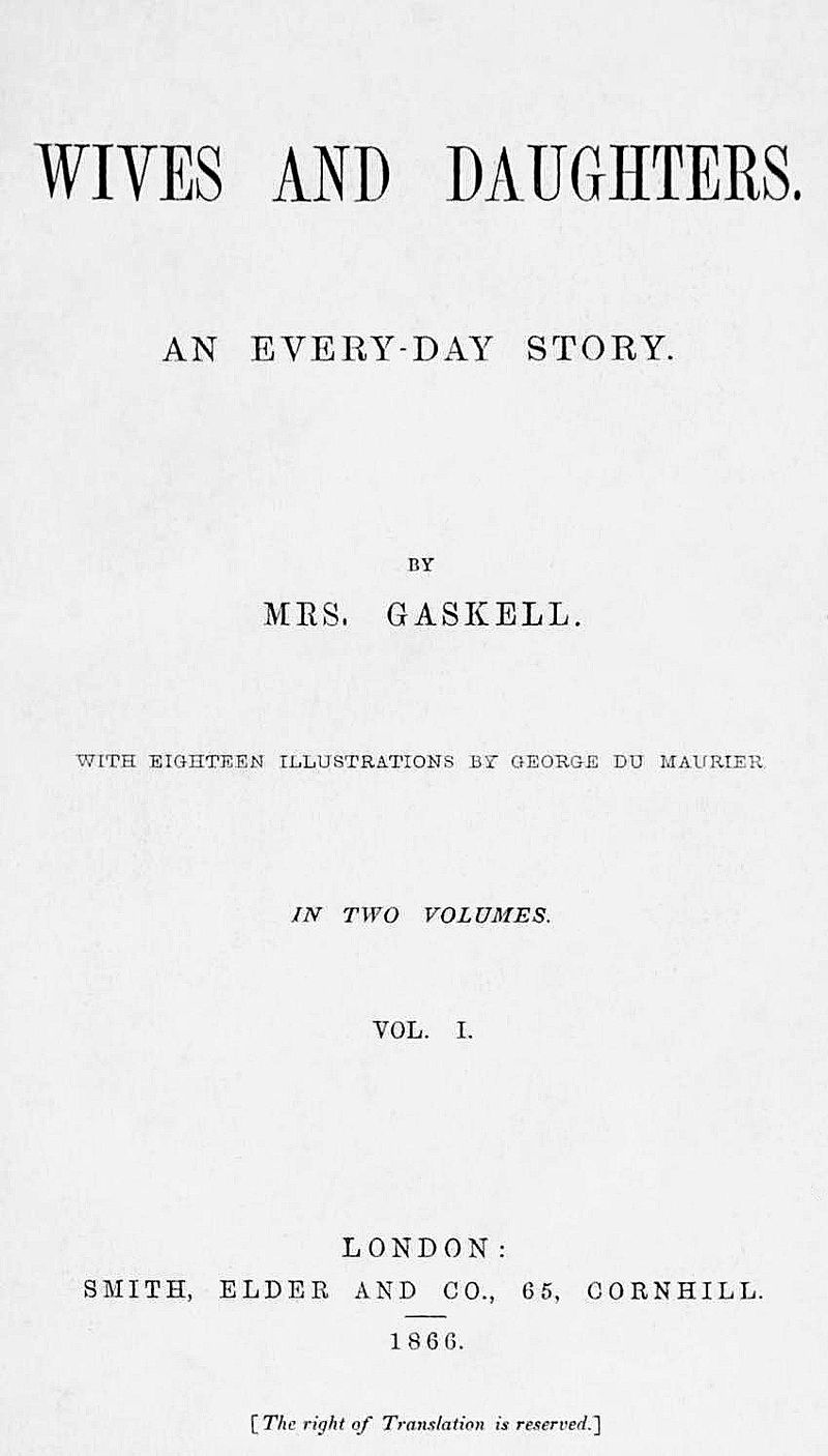 Wives and Daughters — first-edition cover