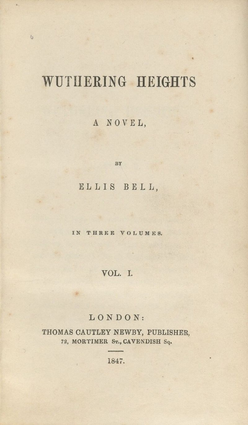 Wuthering Heights — first-edition cover